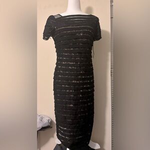 Beautiful elegant black lace Adrienne Papel Dress. Size. (About 2-4.)